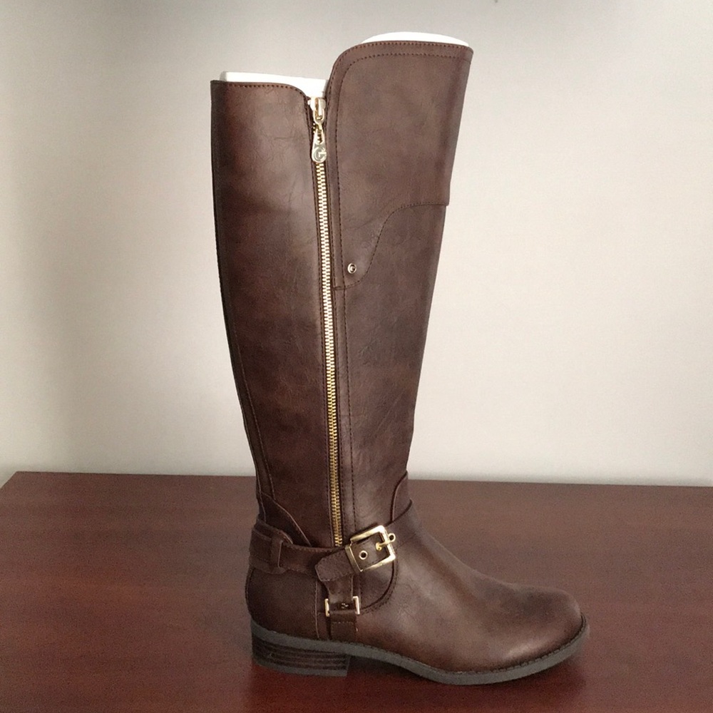 G by Guess Tall brown, Wide calf boots, New